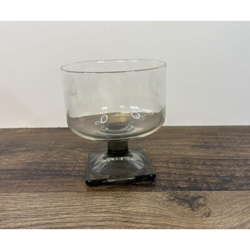 Vintage Kelloggs Company Omaha Nebraska  Footed Goblet Glass Square Base 1990 - Picture 4 of 9